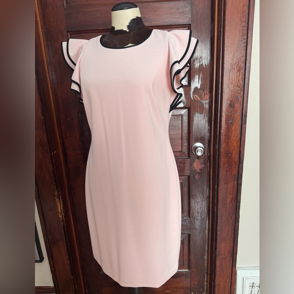 Tommy Hilfiger Pink Dress with Black Trim